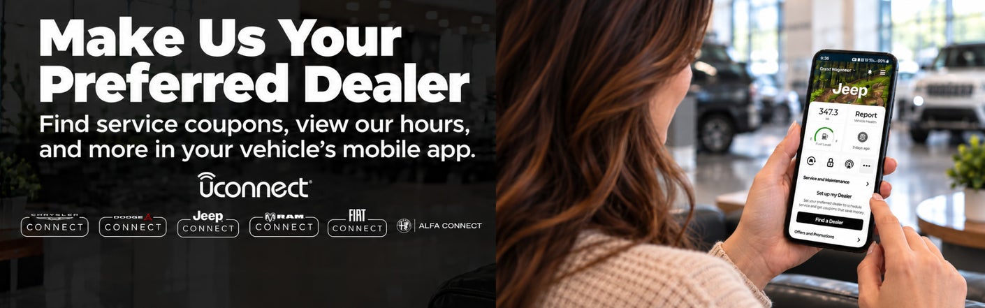 uconnect® make us your preferred dealer | Tony T CDJR of Gulfgate in Houston TX