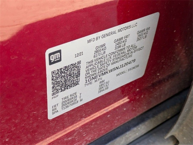 2022 Chevrolet Traverse AWD 2FL Cloth