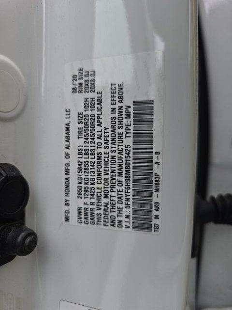 2021 Honda Pilot AWD Touring 8 Passenger