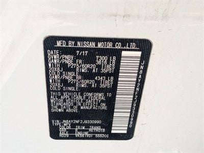 2018 Nissan Armada Platinum