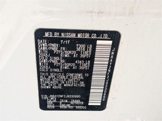 2018 Nissan Armada Platinum