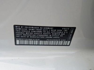 2022 Volkswagen Golf GTI 2.0T SE