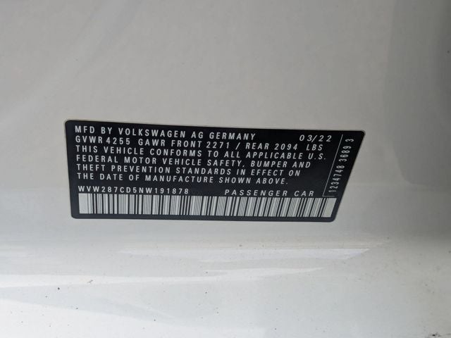 2022 Volkswagen Golf GTI 2.0T SE