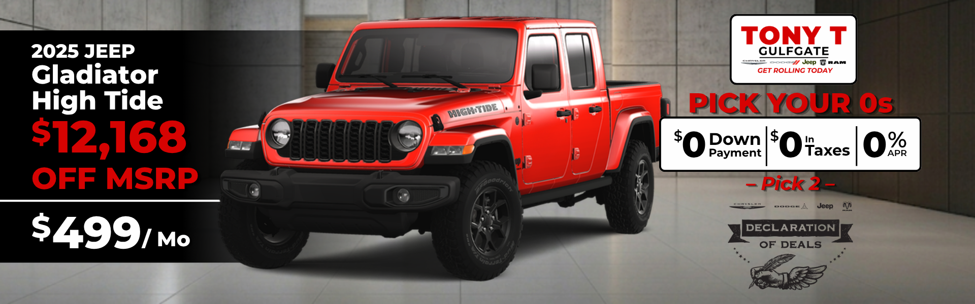 Tony T CDJR Gulfgate April Incentives