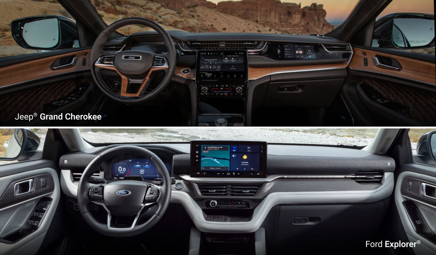 Jeep Grand Cherokee vs. Ford Explorer Interior